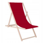 Összecsukható napágy bükkfából, önszerelhető, 120kg, bordó vörös