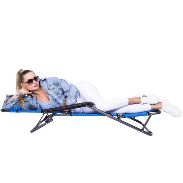 SERSIMO GC4 Összecsukható napágy, Relax Zero Gravity, 80x60x153cm, világoskék - Image 8