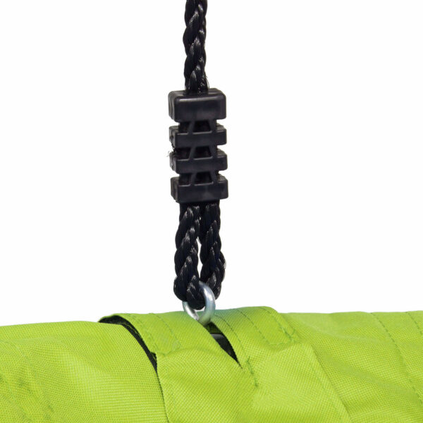 Leagan tip cuib Sersimo NS12, diametru 60cm, inaltime reglabila, pentru exterior, sarcina 100 kg, Verde Negru - Image 3