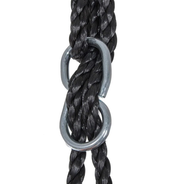 Leagan tip cuib Sersimo NS9, diametru 90cm, inaltime reglabila, pentru exterior, sarcina 150 kg, Portocaliu Negru - Image 4
