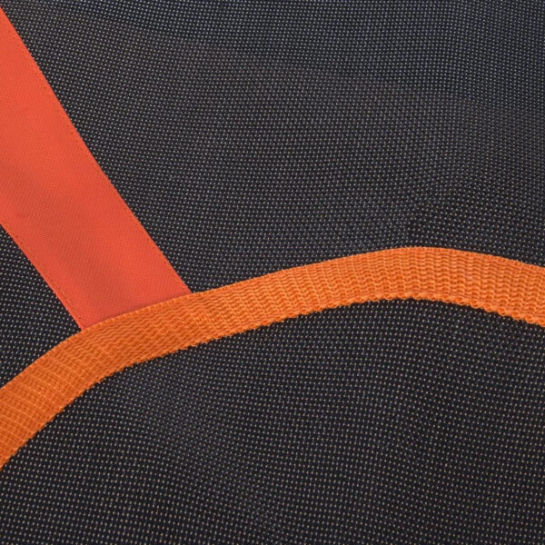 Leagan tip cuib Sersimo NS9, diametru 90cm, inaltime reglabila, pentru exterior, sarcina 150 kg, Portocaliu Negru - Image 5