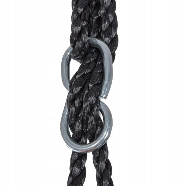 Leagan tip cuib Sersimo NS14, diametru 90cm, inaltime reglabila, pentru exterior, sarcina 150 kg, Mov Negru - Image 4