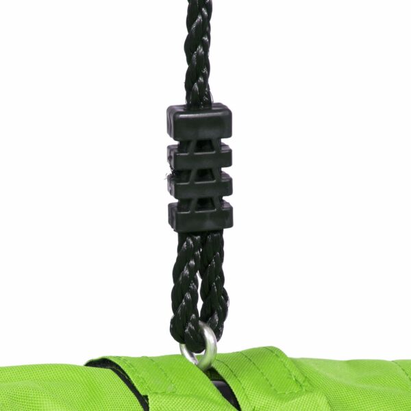 Leagan tip cuib Sersimo NS3, diametru 90cm, inaltime reglabila, pentru exterior, sarcina 150 kg, Verde Negru - Image 5