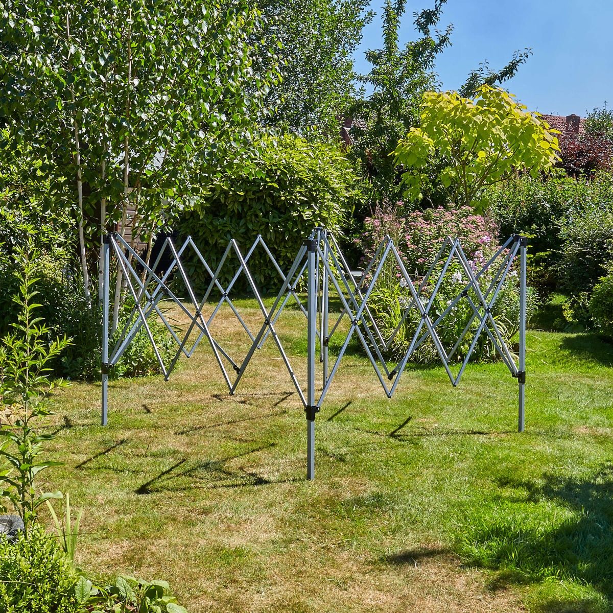 (DL) Pavilion gradina Sersimo pliabil pop-up, impermeabil, cu protectie UV, 300x300cm, gri - Image 5