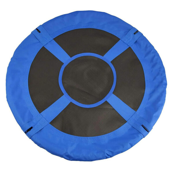 Leagan tip cuib Sersimo NS8, diametru 90cm, inaltime reglabila, pentru exterior, sarcina 150 kg, Albastru Negru - Image 7