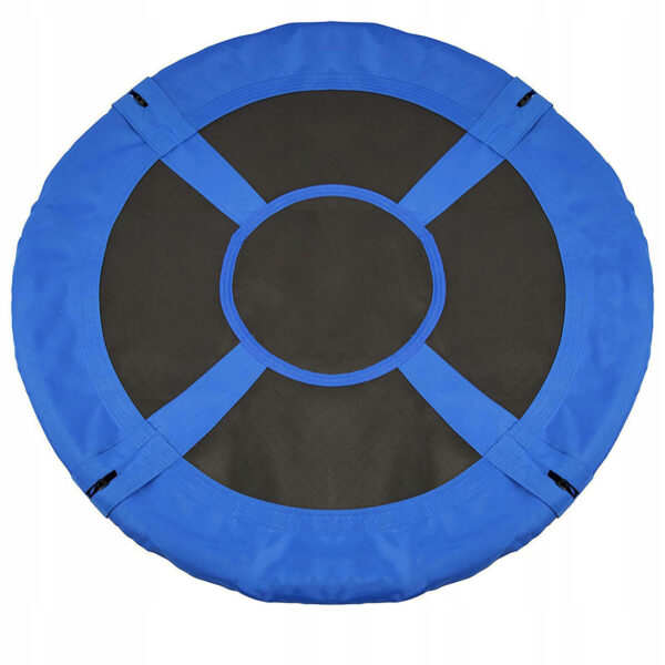 Leagan tip cuib Sersimo NS16, diametru 120cm, inaltime reglabila, pentru exterior, sarcina 180 kg, Albastru Negru - Image 9