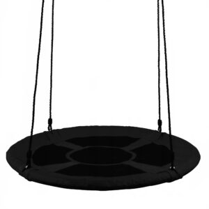 Leagan tip cuib Sersimo NS17, diametru 120cm, inaltime reglabila, pentru exterior, sarcina 180 kg, Negru