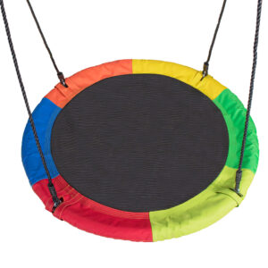 Leagan tip cuib Sersimo NS18, diametru 100cm, inaltime reglabila, pentru exterior, sarcina 120 kg, multicolor