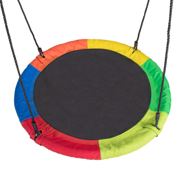 Leagan tip cuib Sersimo NS18, diametru 100cm, inaltime reglabila, pentru exterior, sarcina 120 kg, multicolor