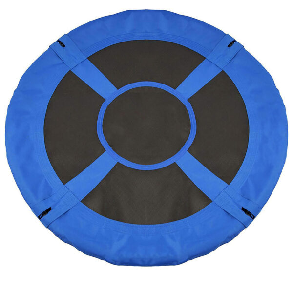 Leagan tip cuib Sersimo NS15, diametru 110cm, inaltime reglabila, pentru exterior, sarcina 150 kg, Albastru Negru - Image 3