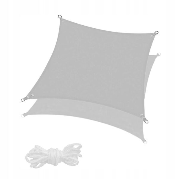 Copertina prelata de soare Sersimo SN144, patrata, impermeabila cu protectie UV, 4x4m, gri - Image 5