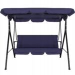 Balansoar leagan 3 persoane Sersimo Navy, GS19 greutate maxima 220kg