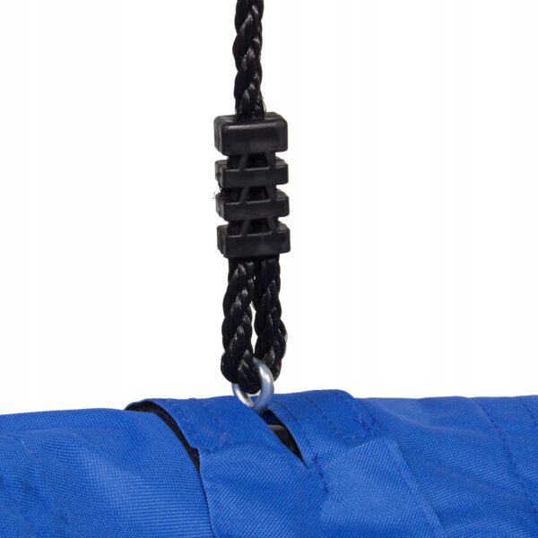 Leagan tip cuib Sersimo NS16, diametru 120cm, inaltime reglabila, pentru exterior, sarcina 180 kg, Albastru Negru - Image 6