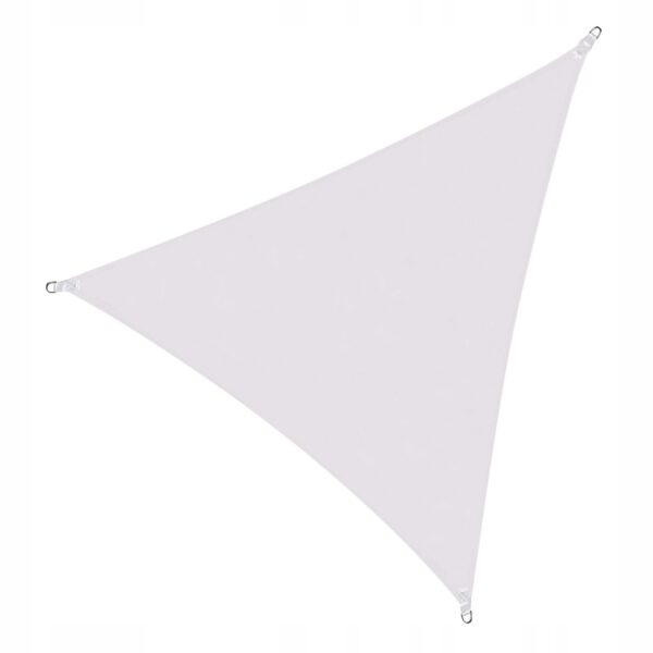Copertina prelata de soare Sersimo SN117, triunghiulara, impermeabila cu protectie UV, 3x3x3m, gri deschis - Image 6