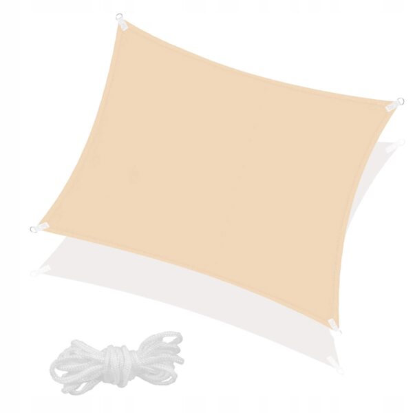Copertina prelata de soare Sersimo SN126, patrata, impermeabila cu protectie UV, 4x4m, bej - Image 6