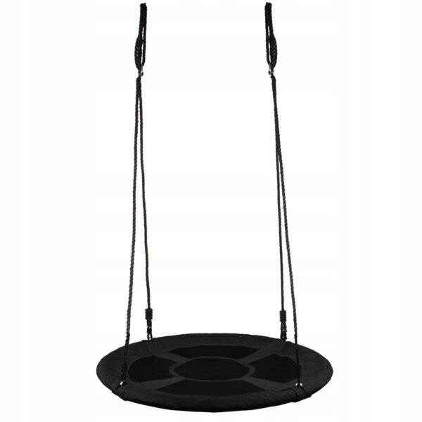 Leagan tip cuib Sersimo NS17, diametru 120cm, inaltime reglabila, pentru exterior, sarcina 180 kg, Negru - Image 7