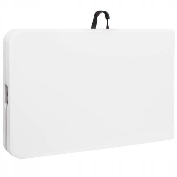 Masa dreptunghiulara pliabila multifunctionala, 240x75x74 cm, alba - Image 8
