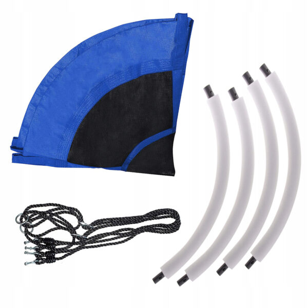 Leagan tip cuib Sersimo NS16, diametru 120cm, inaltime reglabila, pentru exterior, sarcina 180 kg, Albastru Negru - Image 8