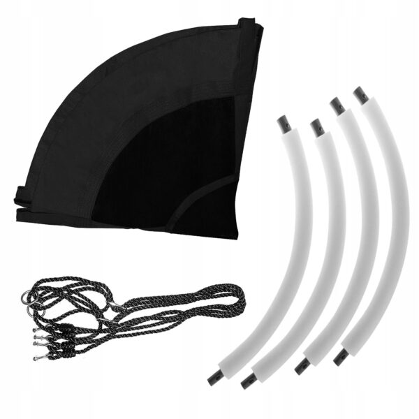 Leagan tip cuib Sersimo NS17, diametru 120cm, inaltime reglabila, pentru exterior, sarcina 180 kg, Negru - Image 8