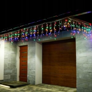 (DL) Fényfüggöny 500 LED, 20 m széles, beltéri/kültéri használatra, többszínű világítás