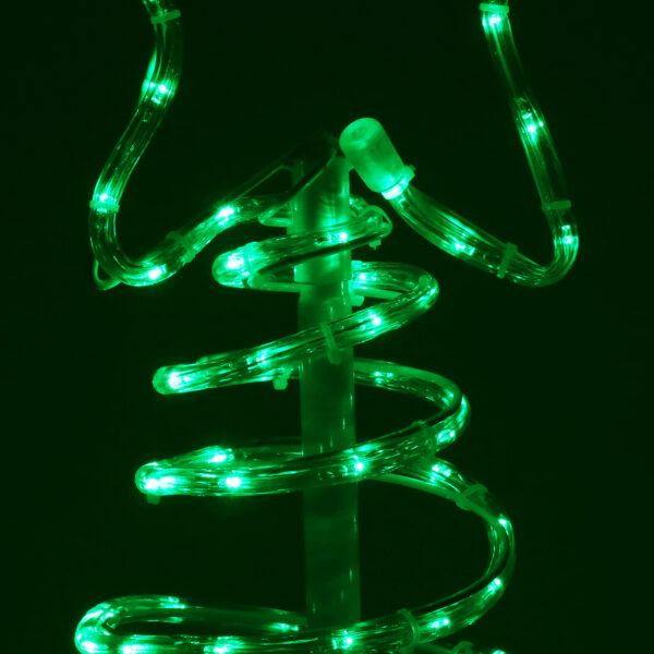 (DL) Instalatie lumini pentru Craciun, Brad stilizat, Sersimo, 192 LED-uri, 124cm, verde - Image 5