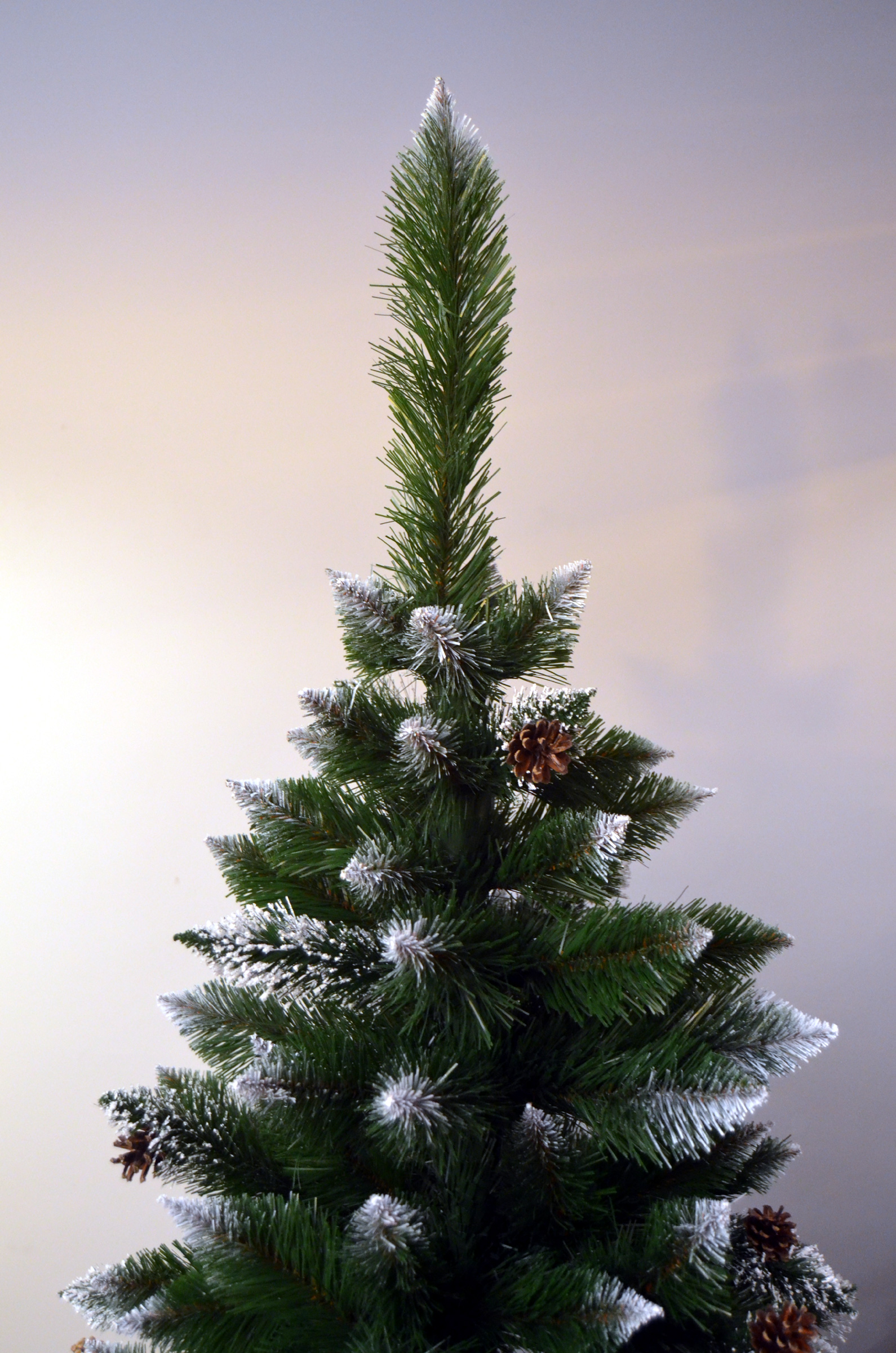 Brad artificial Christmas Deluxe by Sersimo, Islanda, cu ornamente de cristal si conuri, 180cm - Image 14