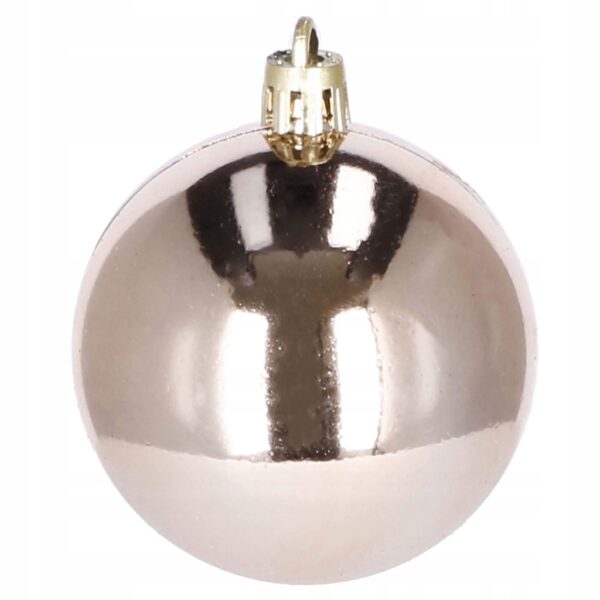 Set globuri si decoratiuni de Craciun, 51 piese, diverse dimensiuni, roz - Image 9