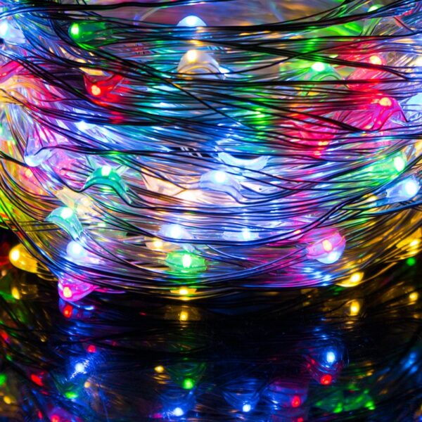 Dekoratív lámpa installáció 300 LED-del, 30m, beltérre/külsőre, többszínű világítás - Image 12