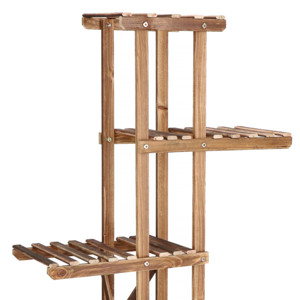 Fából készült virágtartó 6 polcos GA176, 95cm - Image 8