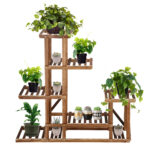 Fából készült virágtartó 6 polcos GA176, 95cm