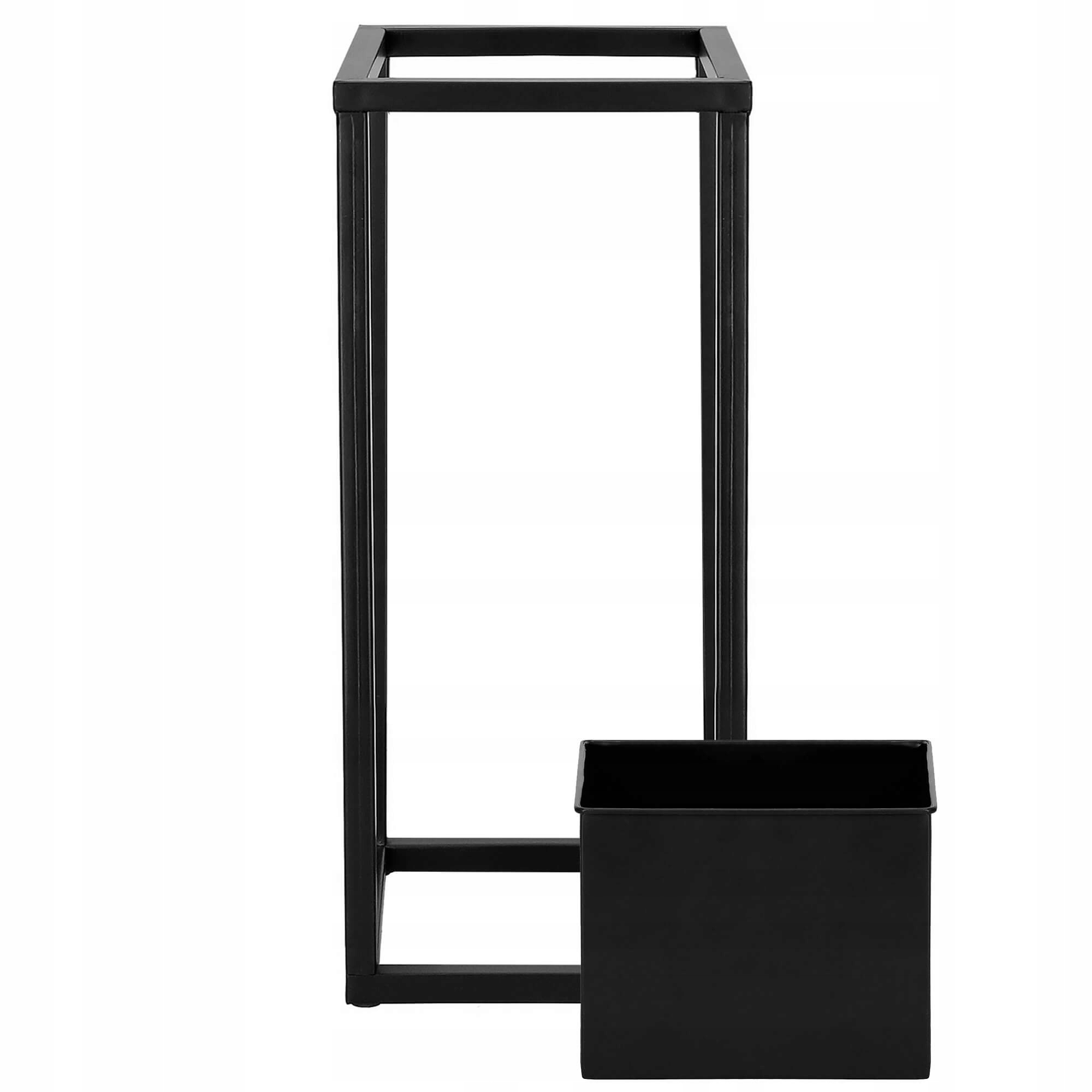 (DL) Suport ghiveci metalic negru GA186 cu teava patrata, inaltime 40cm - Image 12