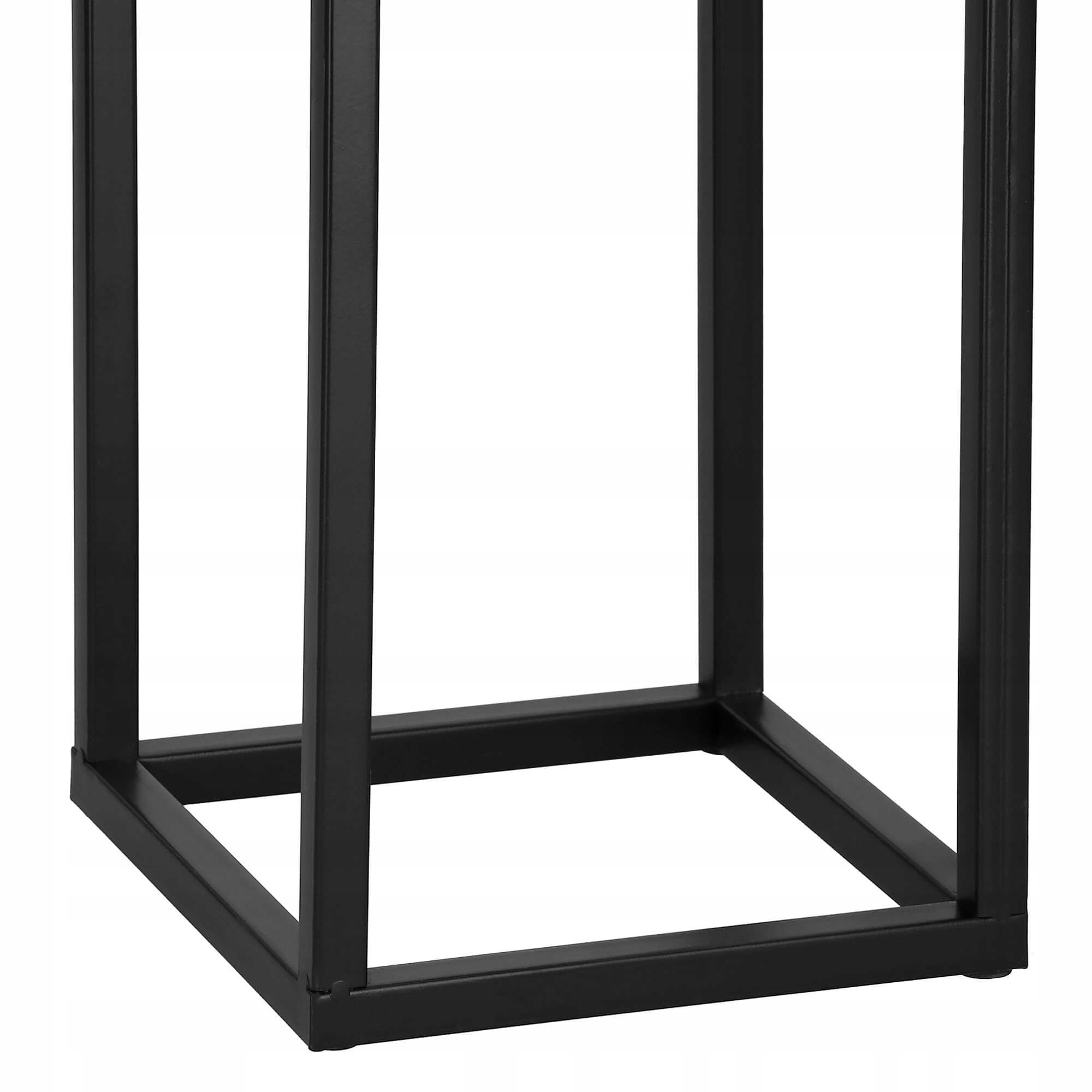 (DL) Suport ghiveci metalic negru GA187 cu teava patrata, inaltime 60cm - Image 6