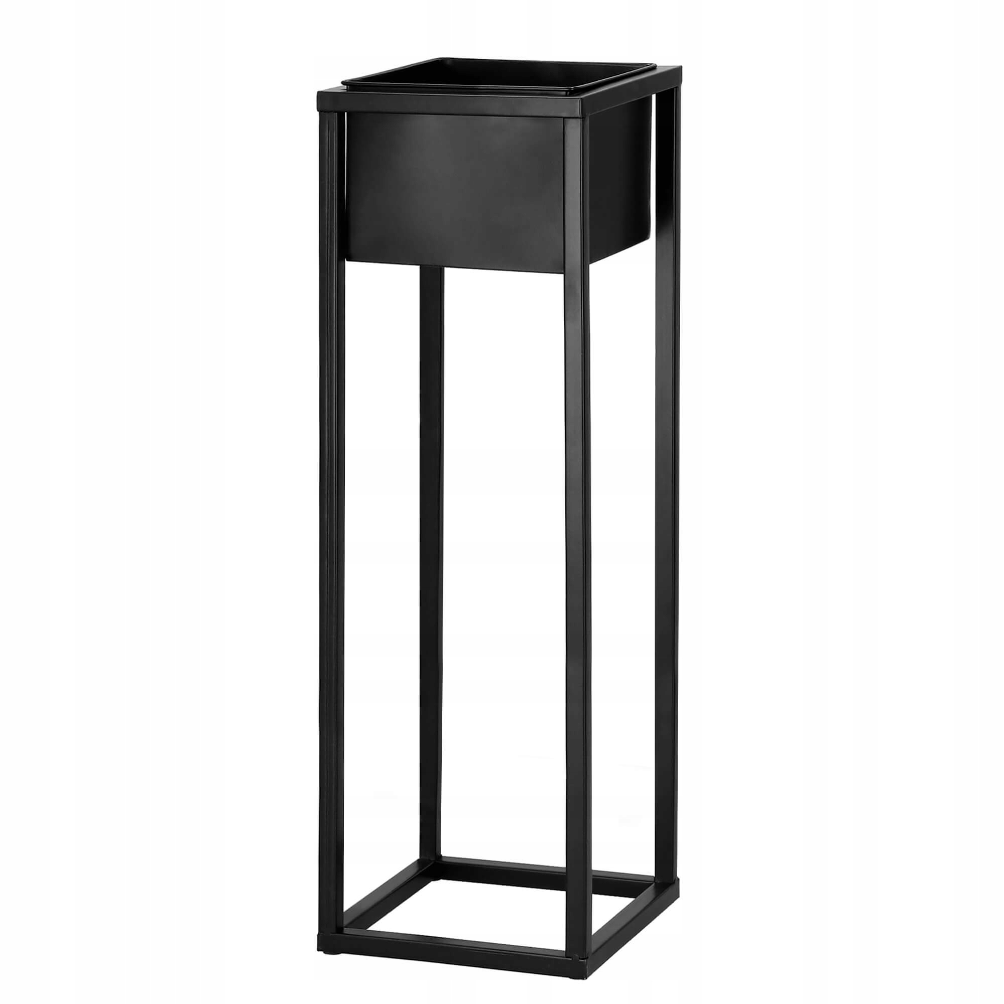 (DL) Suport ghiveci metalic negru GA188 cu teava patrata, inaltime 80cm - Image 7