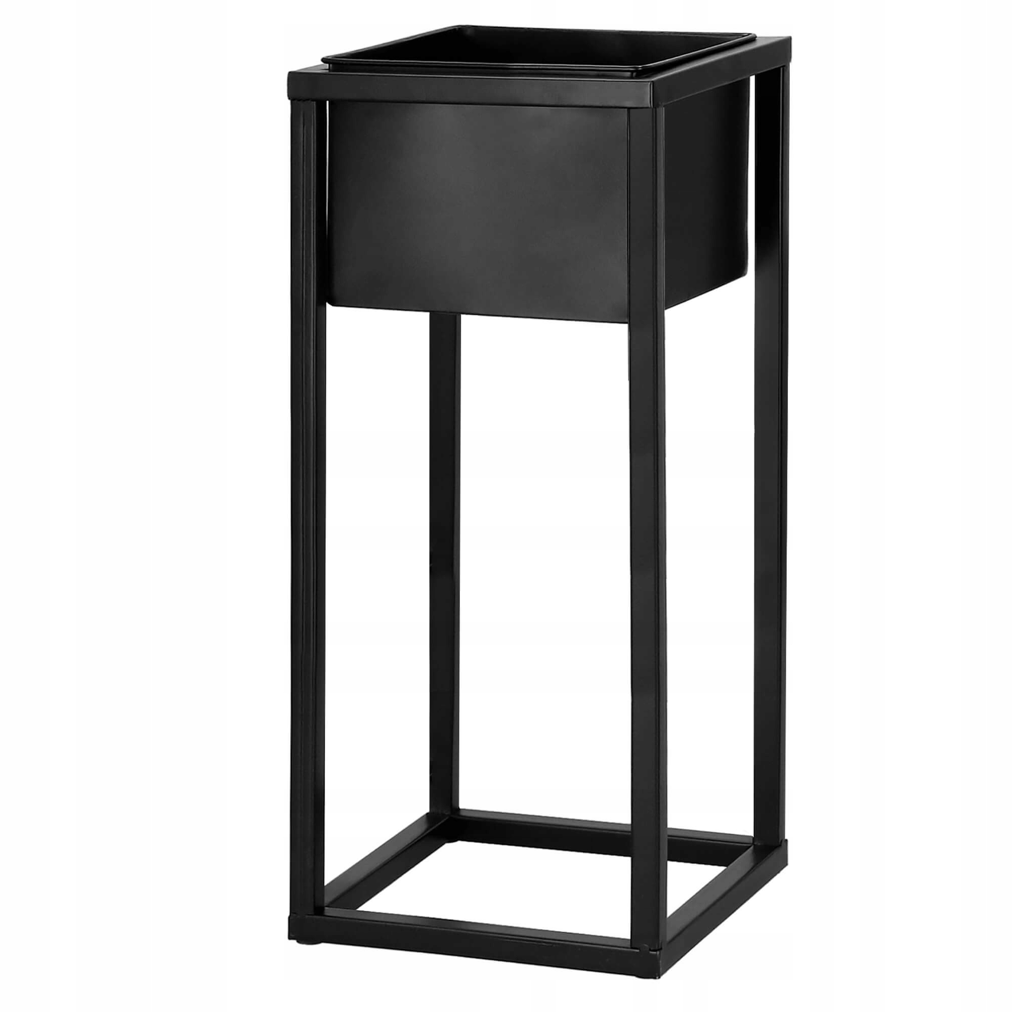 (DL) Suport ghiveci metalic negru GA186 cu teava patrata, inaltime 40cm - Image 7