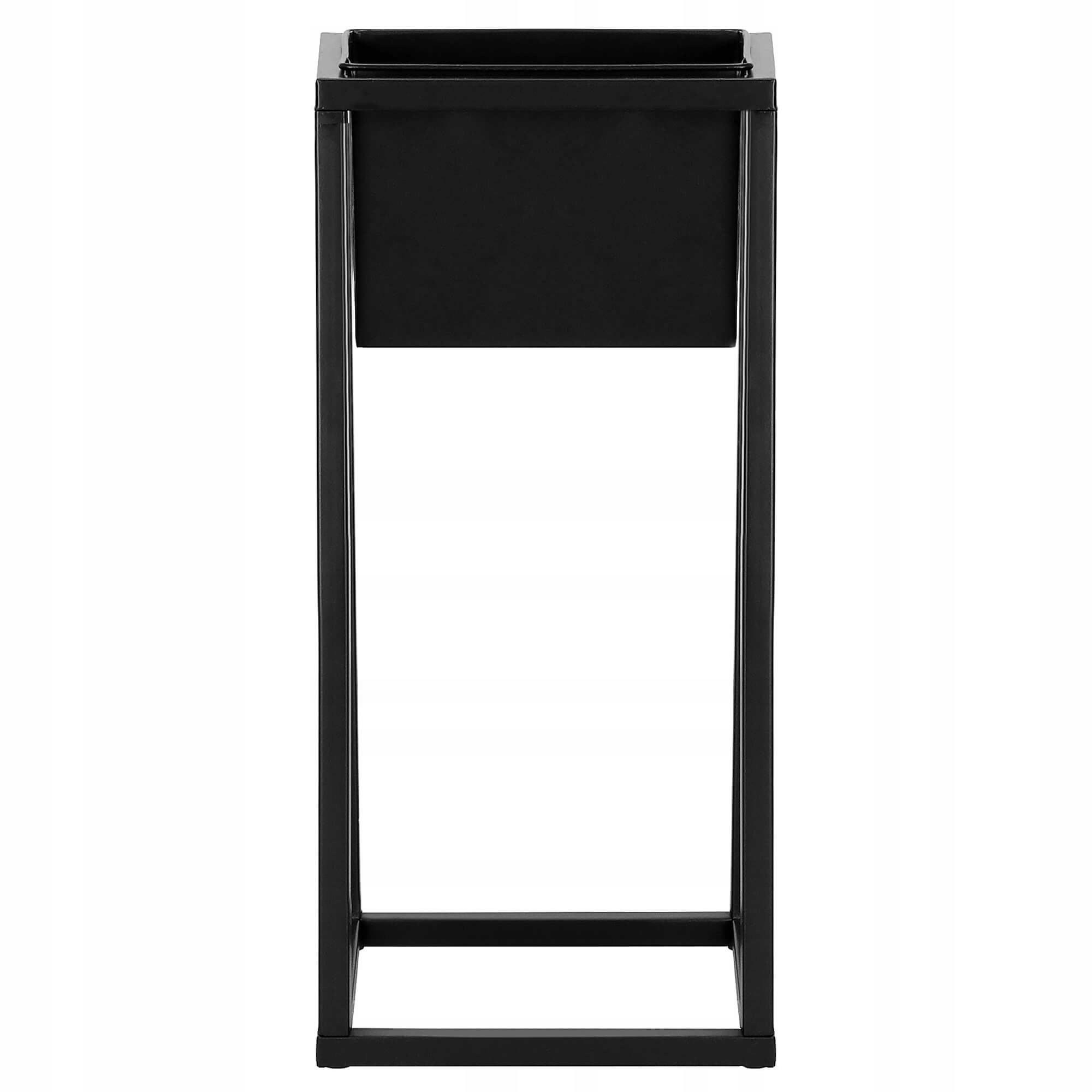 (DL) Suport ghiveci metalic negru GA186 cu teava patrata, inaltime 40cm - Image 8