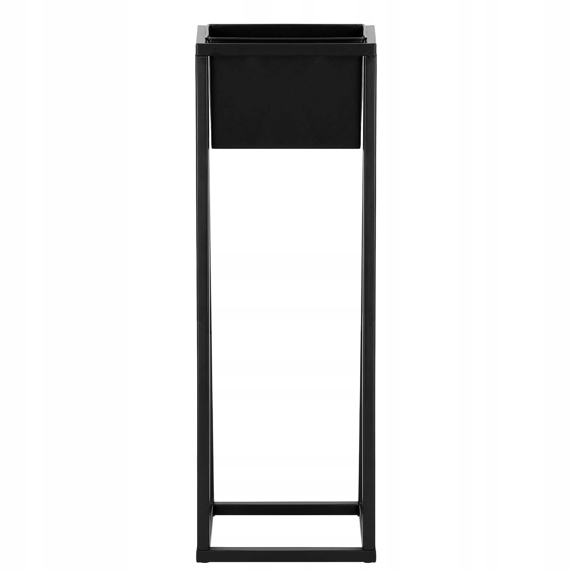 (DL) Suport ghiveci metalic negru GA188 cu teava patrata, inaltime 80cm - Image 10