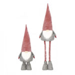 Karácsonyi figura, gnóm, teleszkópos lábakkal, állítható magasság 80–120 cm