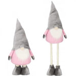 (DL) Karácsonyi figura, gnóm, teleszkópos lábakkal, állítható magasság 60–86 cm