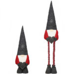 (DL) Karácsonyi figura, Manó, teleszkópos lábakkal, 80-125cm-ig kihúzható