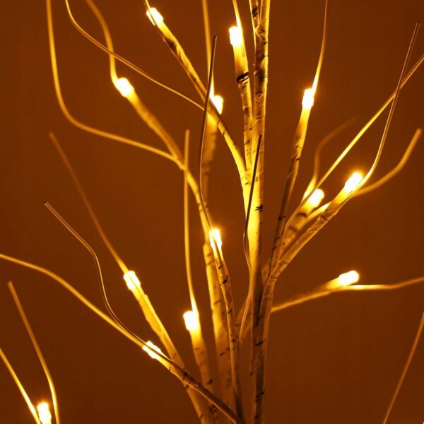 (DL) Pom decorativ luminat pentru Craciun, pentru interior/exterior, inaltime 210cm, 144 leduri cu lumina alb cald - Image 2