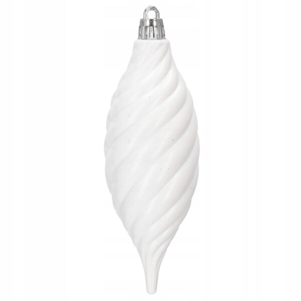 Set globuri si decoratiuni de Craciun, 72 piese, diverse dimensiuni, alb - Image 2