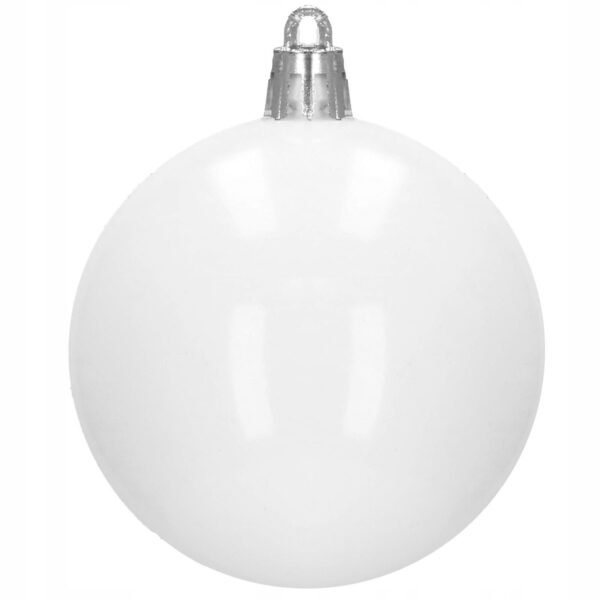 Set globuri si decoratiuni de Craciun, 101 piese, diverse dimensiuni, alb - Image 2