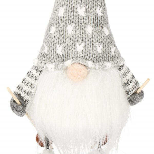Karácsonyi figura, Manó sílécen, magassága 33cm - Image 2