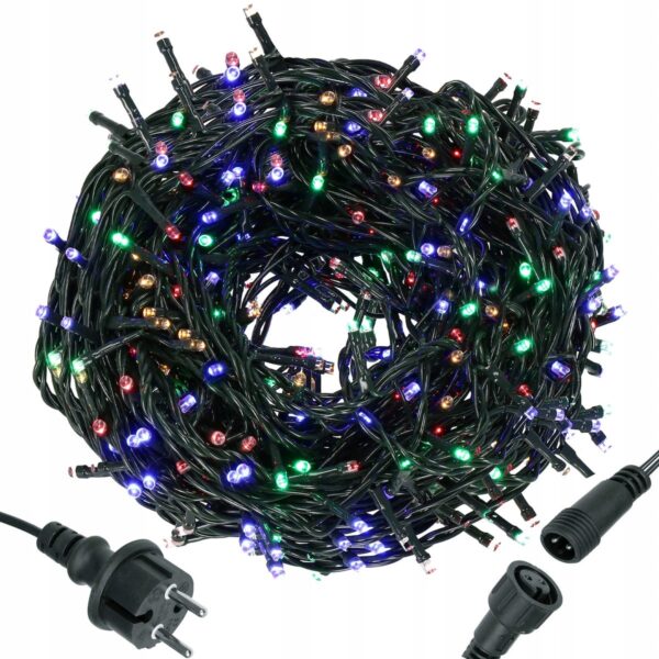 Karácsonyfa fényfüzér, 19,5 méter, 300 LED, sokszínű - Image 6