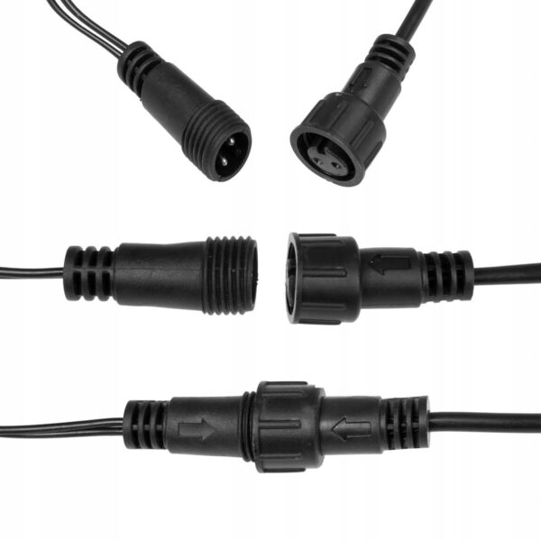 Instalatie lumini pentru bradul de Craciun, 81,5 metri, 1000 LED-uri cu flash, galben - Image 8