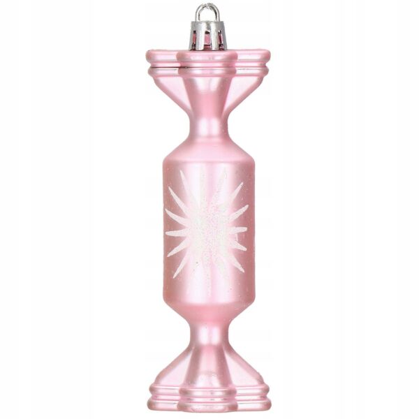Set globuri si decoratiuni de Craciun, 155 piese, diverse dimensiuni, roz - Image 10