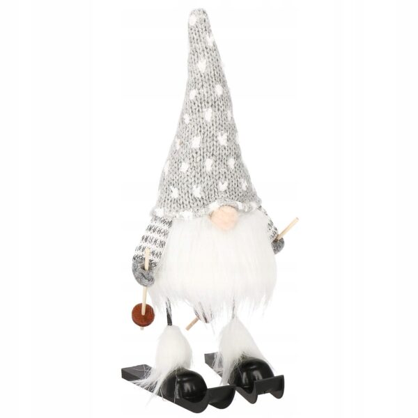 Karácsonyi figura, Manó sílécen, magassága 33cm - Image 9