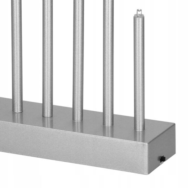 Lumanari decorative de Craciun, 9 becuri tip LED, culoare argintiu - Image 13