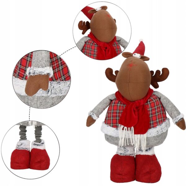 (DL) Karácsonyi figura, Rénszarvas, teleszkópos lábak, állítható magasság 55-95cm - Image 11