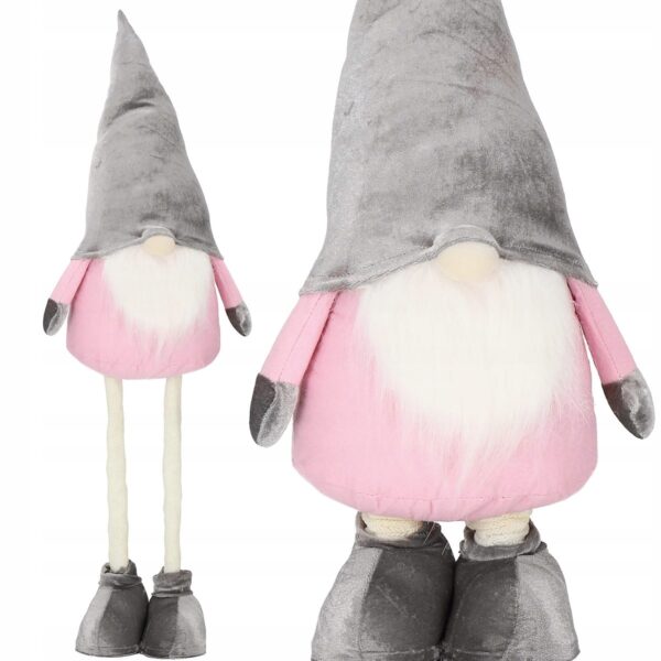 (DL) Figurina Craciun, Gnom, picioare telescopice, inaltime extensibila 60-86cm - Image 10